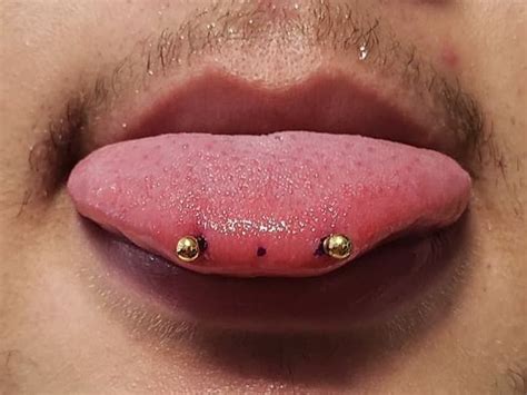 snake eyes piercing tongue rings|snake eyes tongue piercing aftercare.